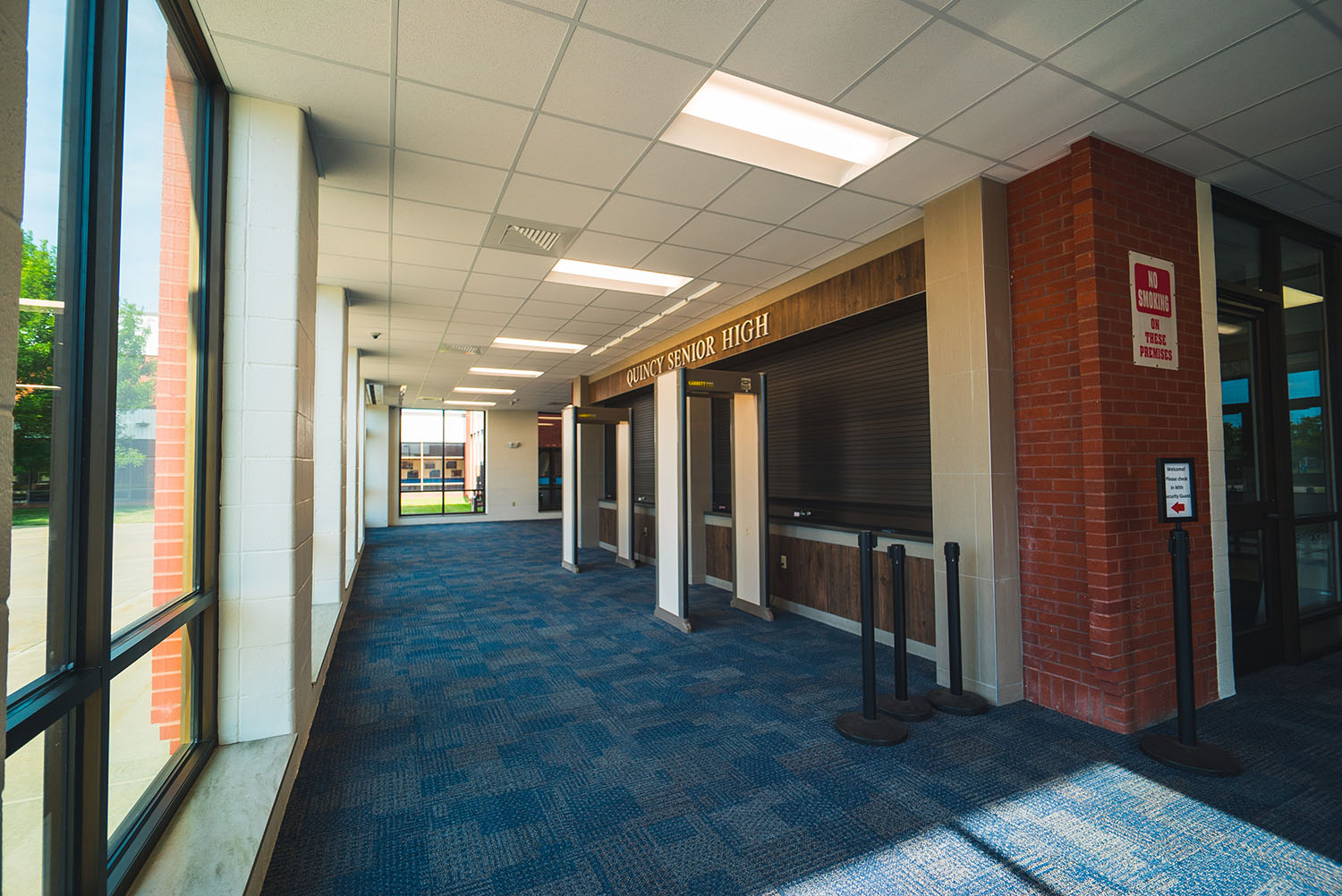 Quincy High School hallway