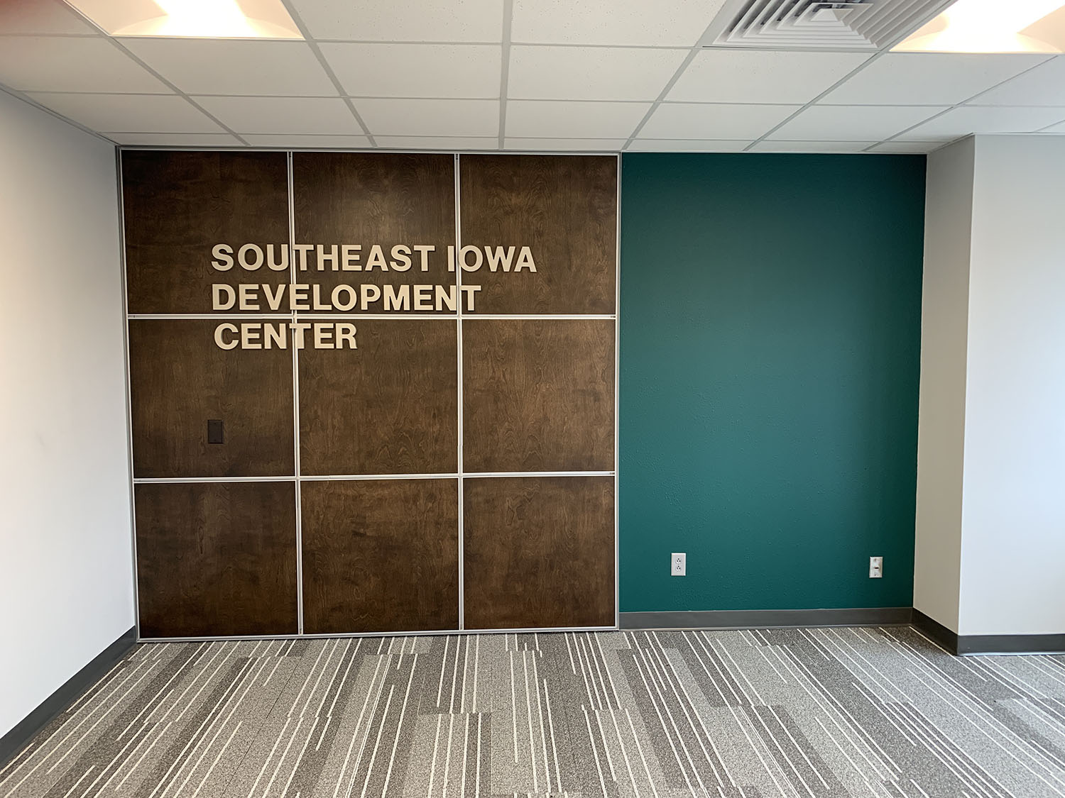 Southeast Iowa Development Center colored wall